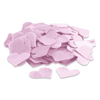 lilac heart shaped paper confetti