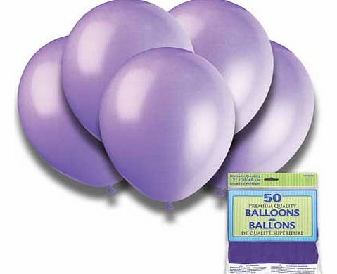 Unbranded Lilac Lavender 12 Inch Premium Balloons - Pack