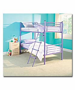 Lilac Metal Bunks with Firm Mattress