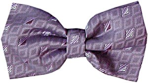 Lilac Squares Bow Tie