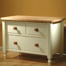Lilly Painted 2 over 1 drawer Pine chest furniture