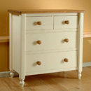 Lilly Painted 2 over 2 drawer Pine chest furniture