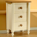 Lilly Painted 3 drawer Pine midi chest furniture