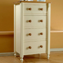 Lilly Painted 4 drawer Pine Wellington chest