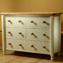 Lilly Painted 6 drawer Pine multi chest furniture