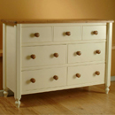 Lilly Painted 7 drawer Pine multi chest furniture