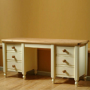 Lilly Painted double pedestal Pine dressing