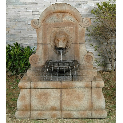 Unbranded Lion` Head on Wall Water Feature