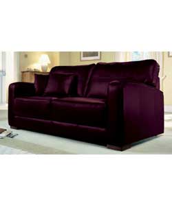 Lloyd Burgundy 3 Seater Leather Sofa