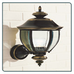 English antique finish with bevelled clear glass