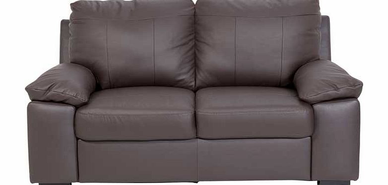 Unbranded Logan Leather and Leather Effect Regular Sofa -