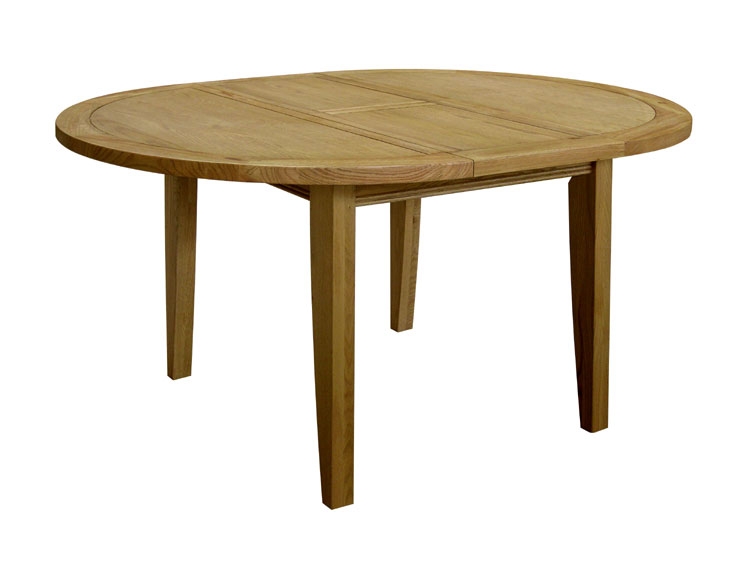 Unbranded Loire Oak Round Extending Dining Table -
