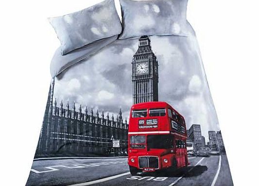 Unbranded London Bus Bedding Set - Double