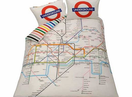 Unbranded London Tube Map Bedding Set - Double