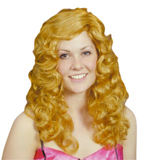 A great curly wig in a ginger colour. Approximately 28" in length, also available in black, blonde a