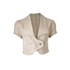 Suits you sweetie! This cute cropped, double breasted jacket reflects ultimate vintage glamour. A li