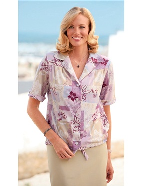 Unbranded Loose-Fitting Printed Blouse