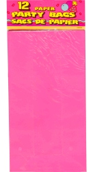 Loot bag - paper - hot pink