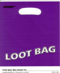 Loot bag - Plastic - purple - Pack of 8