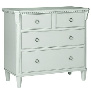 A distinctive chest with ornate detailing includin