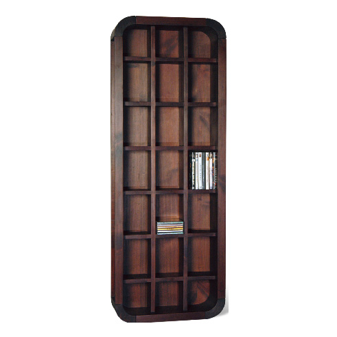 Unbranded Lounge Walnut Wall or Floor Standing CD Rack