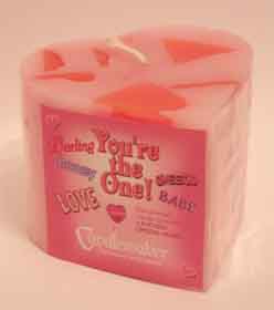 The Youre The One Candle. This candle is not just a candle it is many things in one gift. It is