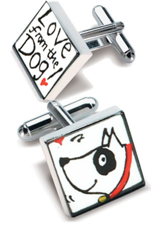 Unbranded Love from the Dog Cufflinks