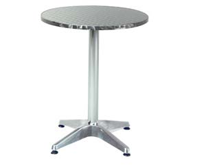 Unbranded Low aluminium round table