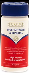 Low Carb Multivitamin & Minerals 30s by Principle Healthcare