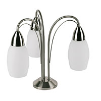 Satin chrome finish with E-line lamp holders and electronic ballast. Suitable for low ceilings