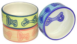M C 7" Dog Bowl (Bone)
