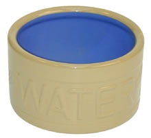 M C Bluelined Water Bowl 8"