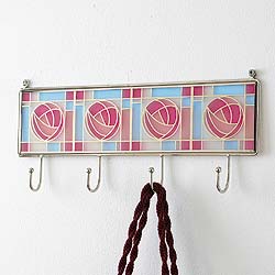 Mackintosh Stained Glass Wall Hooks