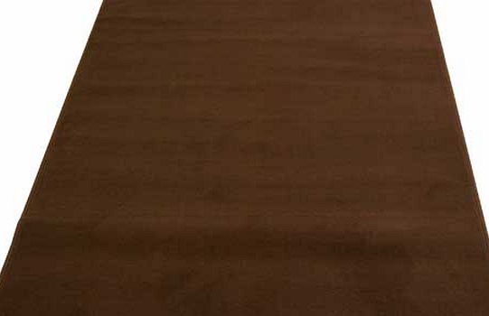Unbranded Maestro Plain Chocolate Rug - 60 x 110cm