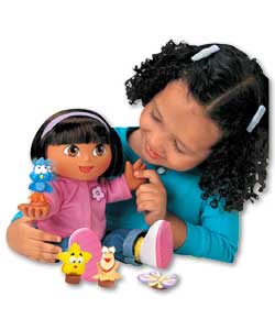 Sing the Happy Song; with Dora as she recognises each of her four friends. Over 30 interactive