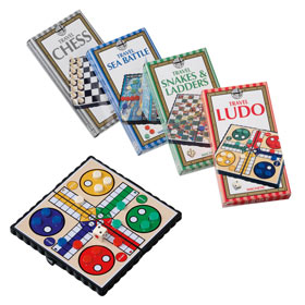 A set of four robust, magnetic games to take away with you on day trips and holidays. It includes al