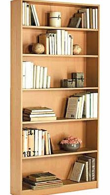 This Maine bookcase comes in a stylish beech effect finish. The tall. wide design is perfect for giving you a large amount of storage space for your home. Part of the Maine collection Size H180. W78. D20cm. 1 fixed shelf and 4 adjustable shelves. Wei