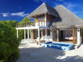 Unbranded Maldives luxury beach resort