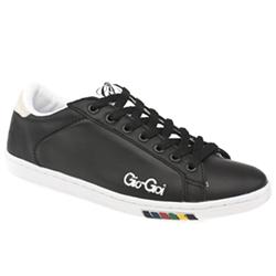 Unbranded Male Gio-Goi Classic Tennis 1 Leather Upper in Black and White, Blue