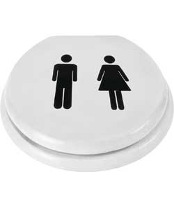 Unbranded Man and Woman Moulded Toilet Seat