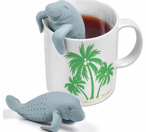 Manatea Infuser Manatea is a silicone tea infuser in the shape of a Manatee! It is made from food safe silicone and measures around 5.8 cm x 11 cm x 5 cm. Microwave and dishwasher safe, it can withstand tempersatures -30 to 232 degrees celsius. This 