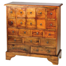 Mango wood apothecary chest furniture