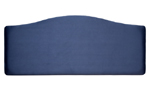 Unbranded Marbella Faux Suede 2and#39;6 Headboard - Navy