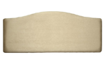 Unbranded Marbella Faux Suede 2and#39;6 Headboard - Pearl