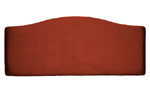 Unbranded Marbella Faux Suede 2and#39;6 Headboard - Teracotta