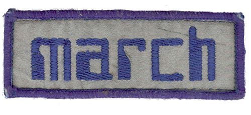 March Logo Patch Grey (9cm x 3cm)