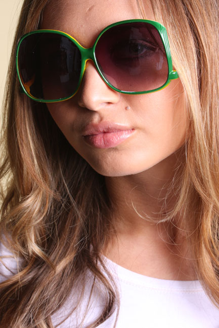 Unbranded Marike Green Large Lens Sunglasses