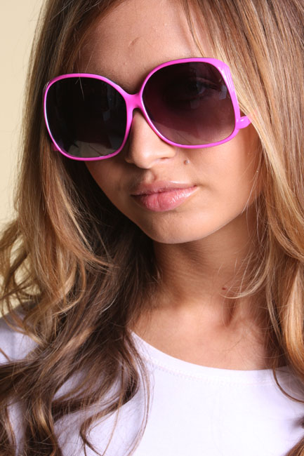 Unbranded Marike Pink Large Lens Sunglasses