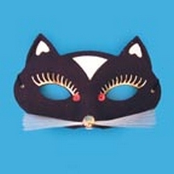 Mask - Cat - Black