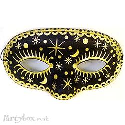 Mask - Fancy - Moon and Stars - Assorted black or white